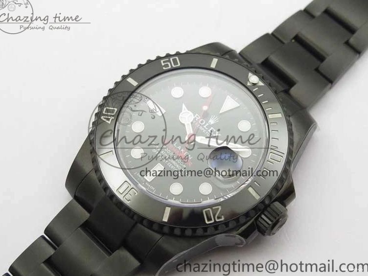 PVD 1:1 Noob Bracelet V10.5 Black PVD RED on SINGLE Dial Edition Submariner A2836 BLAKEN Best 0220